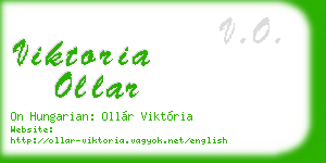 viktoria ollar business card